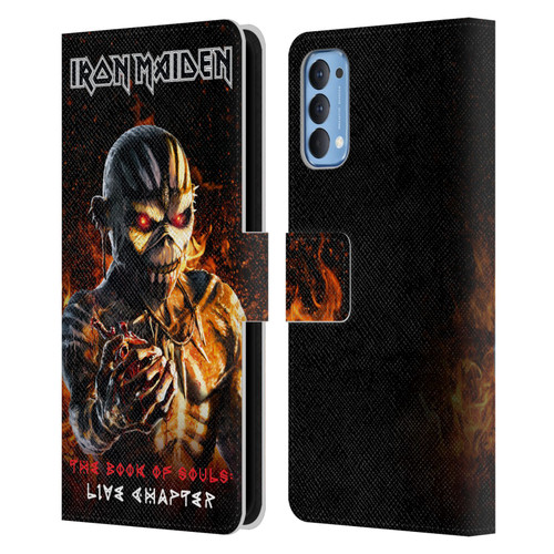 Iron Maiden Tours TBOS Live Chapter Leather Book Wallet Case Cover For OPPO Reno 4 5G