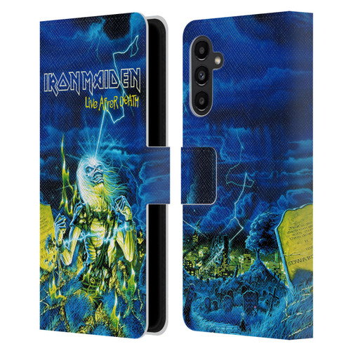 Iron Maiden Tours Live After Death Leather Book Wallet Case Cover For Samsung Galaxy A13 5G (2021)