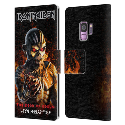 Iron Maiden Tours TBOS Live Chapter Leather Book Wallet Case Cover For Samsung Galaxy S9