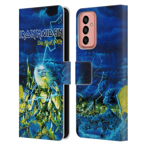 Iron Maiden Tours Live After Death Leather Book Wallet Case Cover For Samsung Galaxy M13 (2022)