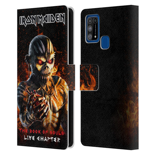 Iron Maiden Tours TBOS Live Chapter Leather Book Wallet Case Cover For Samsung Galaxy M31 (2020)