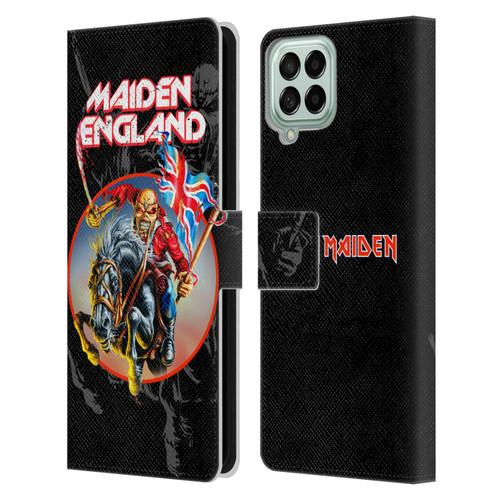 Iron Maiden Tours England Leather Book Wallet Case Cover For Samsung Galaxy M33 (2022)