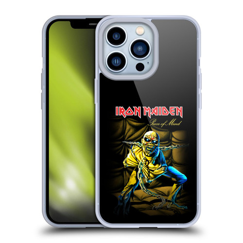 Iron Maiden Album Covers Piece Of Mind Soft Gel Case for Apple iPhone 13 Pro