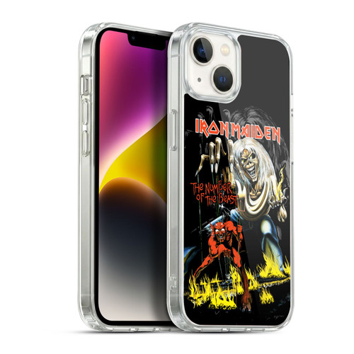 Iron Maiden Album Covers NOTB Soft Gel Case for Apple iPhone 14 Plus & MagSafe