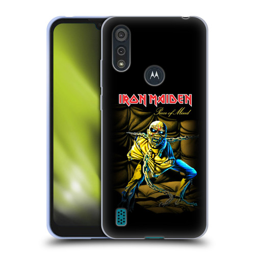 Iron Maiden Album Covers Piece Of Mind Soft Gel Case for Motorola Moto E6s (2020)
