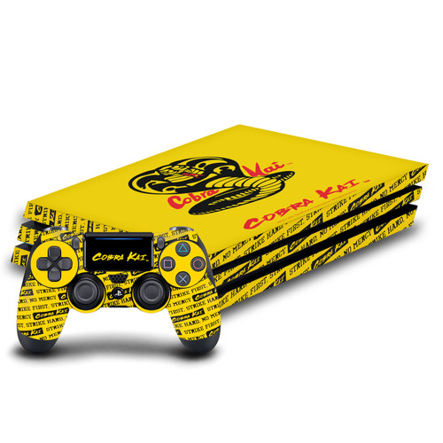 Cobra Kai Iconic Logo Vinyl Sticker Skin Decal Cover for Sony PS4 Pro Bundle