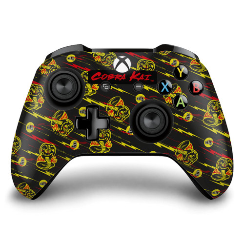 Cobra Kai Iconic Mixed Logos Vinyl Sticker Skin Decal Cover for Microsoft Xbox One S / X Controller