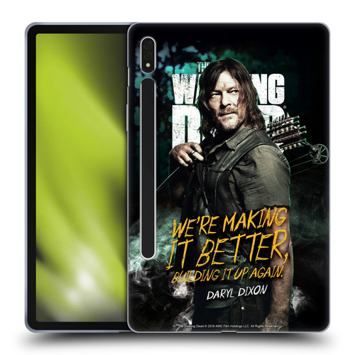AMC The Walking Dead Season 9 Quotes Daryl Soft Gel Case for Samsung Galaxy Tab S8
