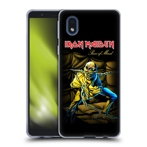 Iron Maiden Album Covers Piece Of Mind Soft Gel Case for Samsung Galaxy A01 Core (2020)