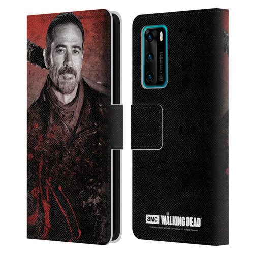 AMC The Walking Dead Negan Lucille 2 Leather Book Wallet Case Cover For Huawei P40 5G
