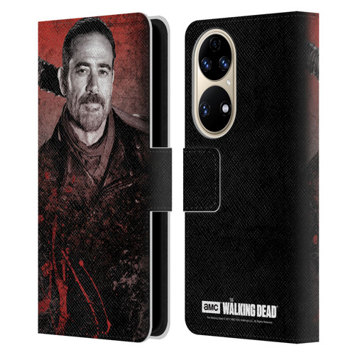 AMC The Walking Dead Negan Lucille 2 Leather Book Wallet Case Cover For Huawei P50