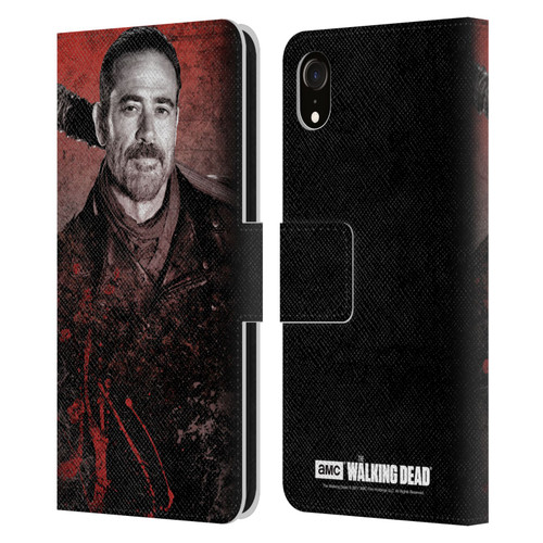 AMC The Walking Dead Negan Lucille 2 Leather Book Wallet Case Cover For Apple iPhone XR