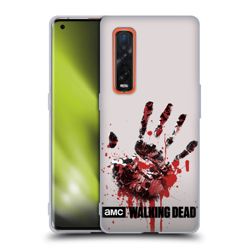 AMC The Walking Dead Silhouettes Hand Soft Gel Case for OPPO Find X2 Pro 5G