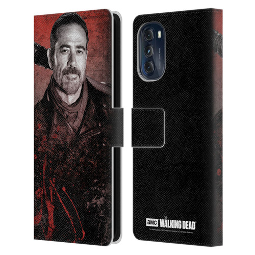 AMC The Walking Dead Negan Lucille 2 Leather Book Wallet Case Cover For Motorola Moto G (2022)