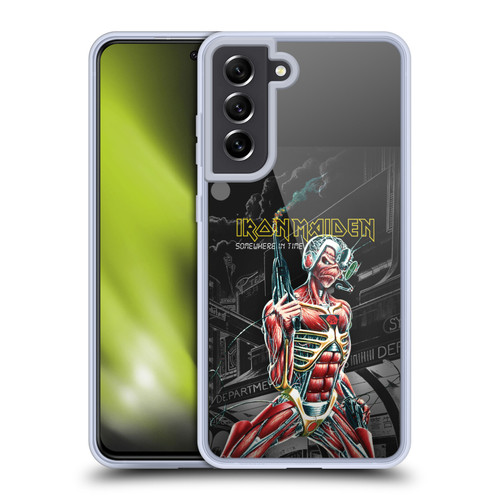 Iron Maiden Album Covers Somewhere Soft Gel Case for Samsung Galaxy S21 FE 5G & MagSafe