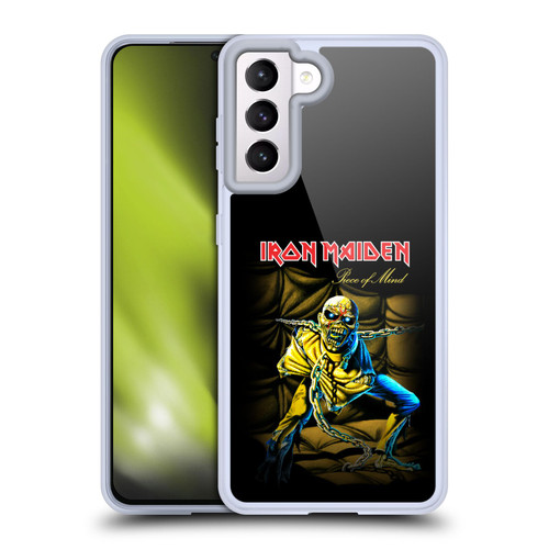 Iron Maiden Album Covers Piece Of Mind Soft Gel Case for Samsung Galaxy S21 5G & MagSafe