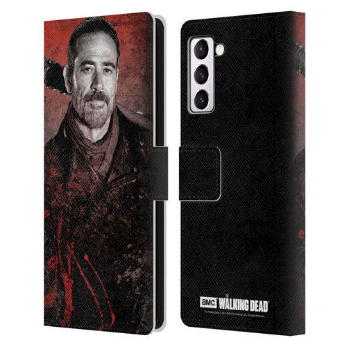 AMC The Walking Dead Negan Lucille 2 Leather Book Wallet Case Cover For Samsung Galaxy S21+ 5G