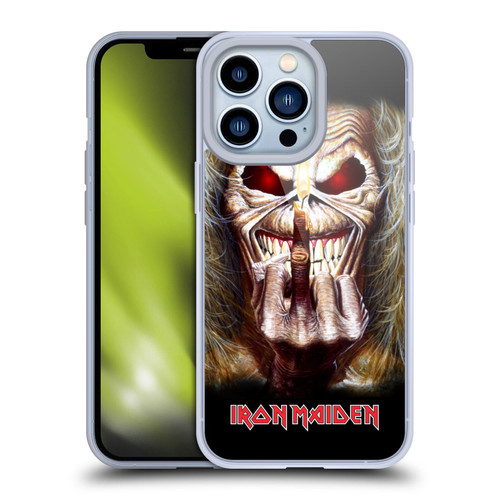 Iron Maiden Art Candle Finger Soft Gel Case for Apple iPhone 13 Pro
