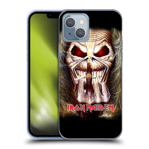 Iron Maiden Art Candle Finger Soft Gel Case for Apple iPhone 14