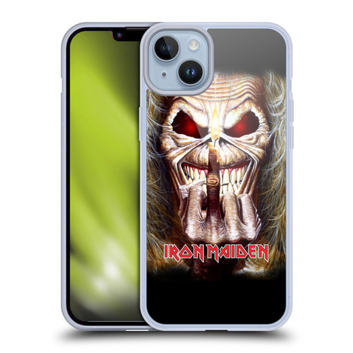 Iron Maiden Art Candle Finger Soft Gel Case for Apple iPhone 14 Plus