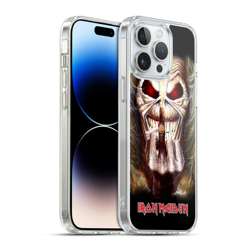 Iron Maiden Art Candle Finger Soft Gel Case for Apple iPhone 14 Pro Max & MagSafe
