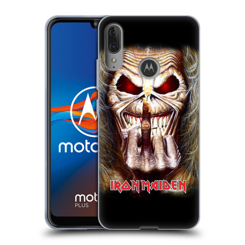 Iron Maiden Art Candle Finger Soft Gel Case for Motorola Moto E6 Plus