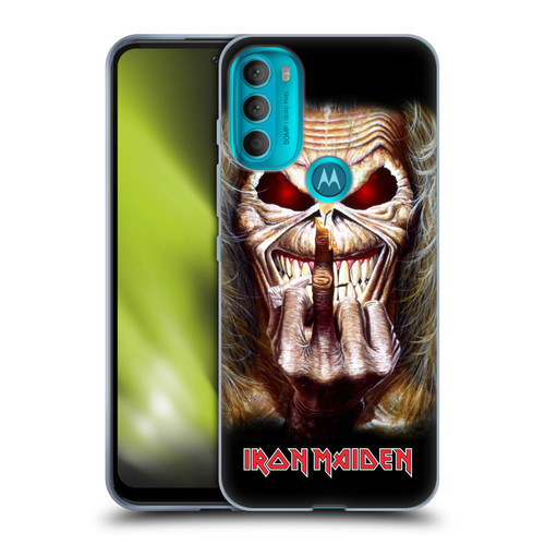 Iron Maiden Art Candle Finger Soft Gel Case for Motorola Moto G71 5G