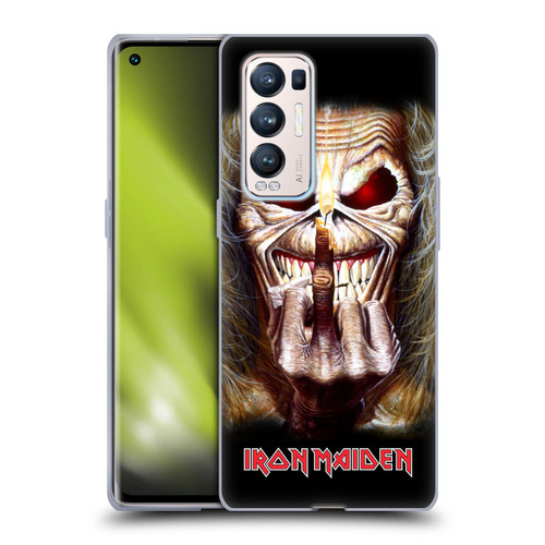 Iron Maiden Art Candle Finger Soft Gel Case for OPPO Find X3 Neo / Reno5 Pro+ 5G