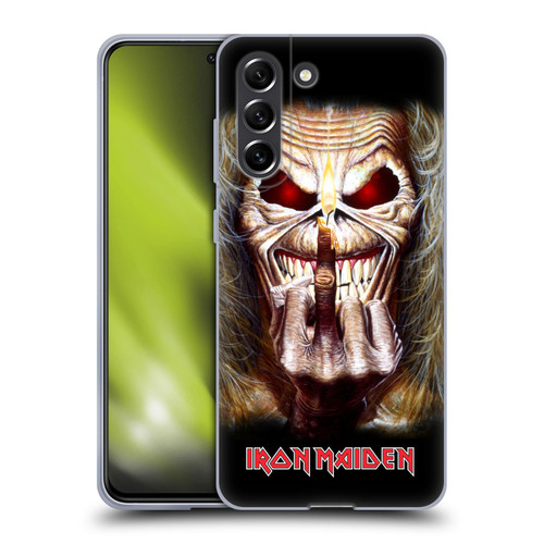 Iron Maiden Art Candle Finger Soft Gel Case for Samsung Galaxy S21 FE 5G