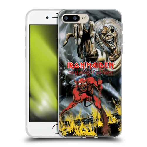 Iron Maiden Graphics The Number Of The Beast Soft Gel Case for Apple iPhone 7 Plus / iPhone 8 Plus