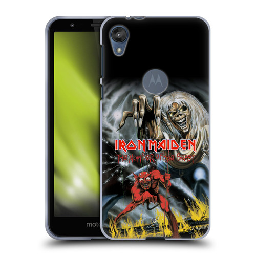 Iron Maiden Graphics The Number Of The Beast Soft Gel Case for Motorola Moto E6