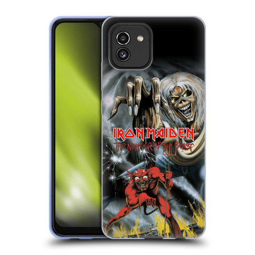 Iron Maiden Graphics The Number Of The Beast Soft Gel Case for Samsung Galaxy A03 (2021)
