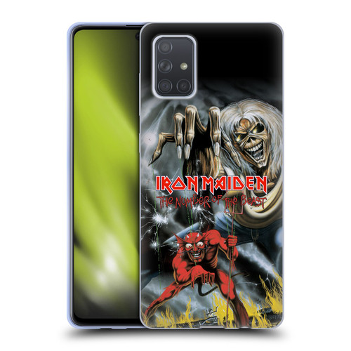 Iron Maiden Graphics The Number Of The Beast Soft Gel Case for Samsung Galaxy A71 (2019)