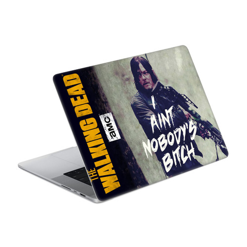AMC The Walking Dead Daryl Dixon Art Typography Vinyl Sticker Skin Decal Cover for Apple MacBook Pro 14" A2442
