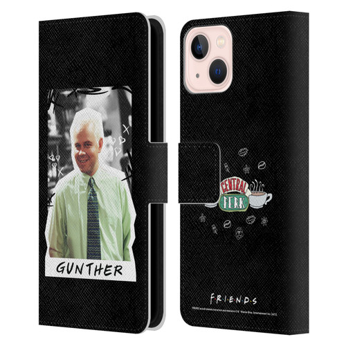 Friends TV Show Key Art Gunther Leather Book Wallet Case Cover For Apple iPhone 13