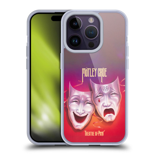 Motley Crue Albums Theater Of Pain Soft Gel Case for Apple iPhone 14 Pro