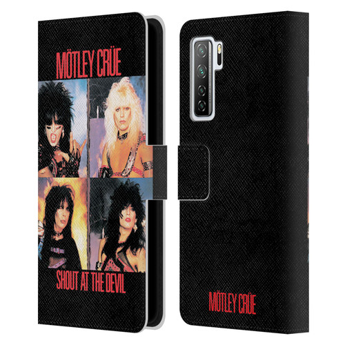 Motley Crue Albums Shout At The Devil Leather Book Wallet Case Cover For Huawei Nova 7 SE/P40 Lite 5G