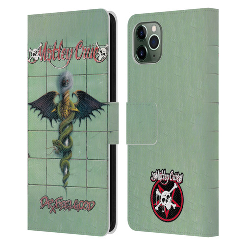 Motley Crue Albums Dr. Feelgood Leather Book Wallet Case Cover For Apple iPhone 11 Pro Max