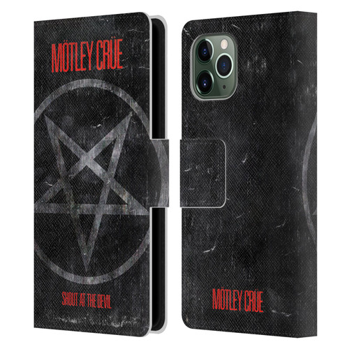 Motley Crue Albums SATD Star Leather Book Wallet Case Cover For Apple iPhone 11 Pro