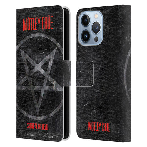 Motley Crue Albums SATD Star Leather Book Wallet Case Cover For Apple iPhone 13 Pro