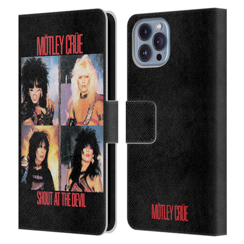 Motley Crue Albums Shout At The Devil Leather Book Wallet Case Cover For Apple iPhone 14