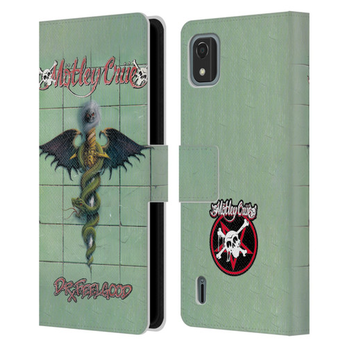 Motley Crue Albums Dr. Feelgood Leather Book Wallet Case Cover For Nokia C2 2nd Edition