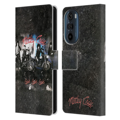 Motley Crue Albums Girls Girls Girls Leather Book Wallet Case Cover For Motorola Edge 30