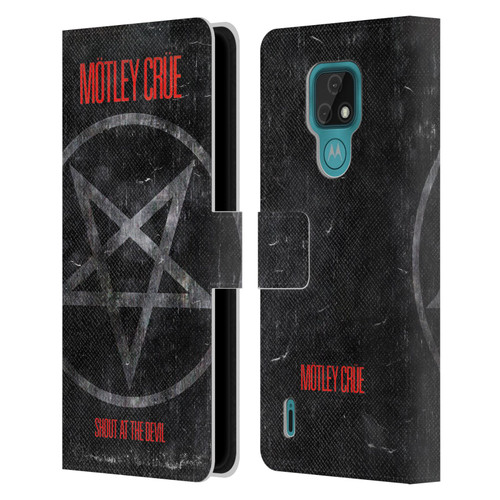 Motley Crue Albums SATD Star Leather Book Wallet Case Cover For Motorola Moto E7