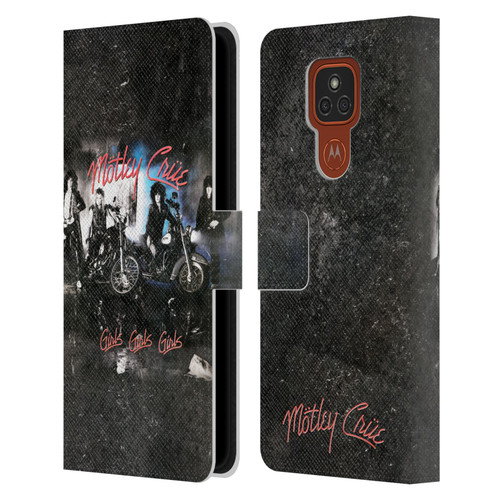 Motley Crue Albums Girls Girls Girls Leather Book Wallet Case Cover For Motorola Moto E7 Plus