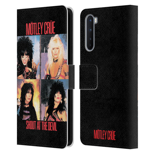Motley Crue Albums Shout At The Devil Leather Book Wallet Case Cover For OnePlus Nord 5G