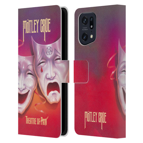 Motley Crue Albums Theater Of Pain Leather Book Wallet Case Cover For OPPO Find X5