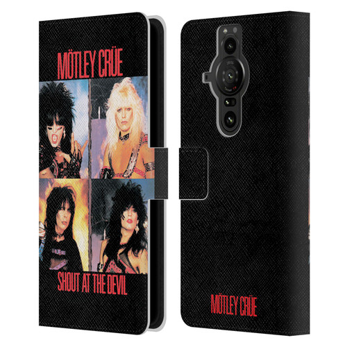Motley Crue Albums Shout At The Devil Leather Book Wallet Case Cover For Sony Xperia Pro-I
