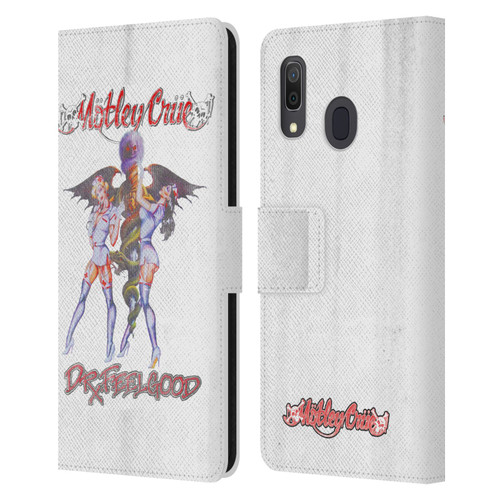 Motley Crue Key Art Dr. Feelgood Vintage Leather Book Wallet Case Cover For Samsung Galaxy A33 5G (2022)