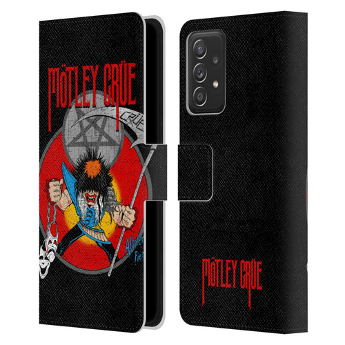 Motley Crue Key Art Allister Leather Book Wallet Case Cover For Samsung Galaxy A53 5G (2022)